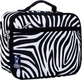 Wildkin Kids Insulated Lunch Box – Durable and Reusable for School & Travel - Zebra