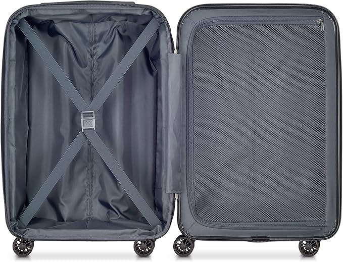 DELSEY PARIS Helium Aero Hardside Expandable Luggage with Spinner Wheels, Black, Carry-On 21 Inch