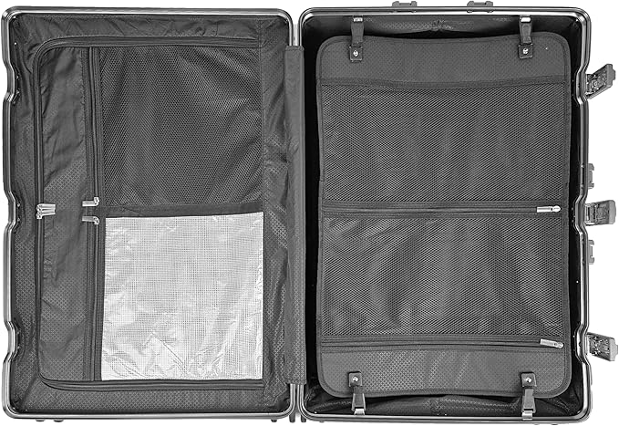 X2 All Aluminum Luggage Suitcase 3 Sizes (20",26",29") TSA Lock Carry On Silver (Double Set 20" & 29")
