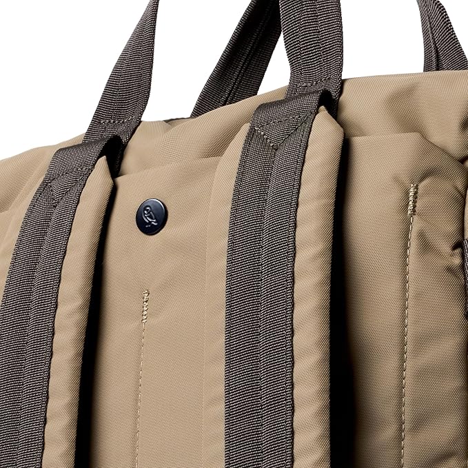Bellroy Tokyo Totepack, water-resistant woven convertible backpack and tote bag - Khaki