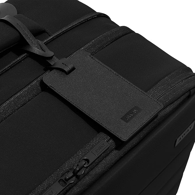 Away Softside Bigger Carry-On Suitcase, 23 Inch Lightweight, Expandable High-Strength Nylon Luggage With Spinner Wheels, Meets Requirements for Most Major Airlines, Jet Black