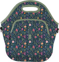 Sok It LunchTote Zippered Bag Insulated Neoprene Caddy (Spring Noir, X-Large 6.5 Quart Lunch Tote)