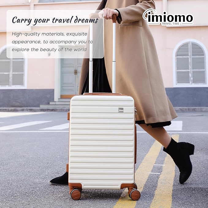 imiomo 28 IN Large Luggage, Suitcase with Spinner Wheels, Hardside Lightweight Rolling Travel Luggage with TSA Lock