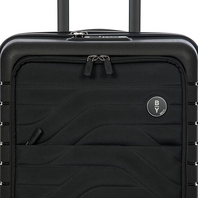 Bric's B|Y Ulisse Spinner Carry-On Suitcase, Lightweight Expandable Hard Shell Luggage with TSA Lock and Smooth 360° Wheels 21 Inch – Nero