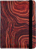 Passport Holder for Women and Men PU Leather Passport Cover for Travel (Wood Print)