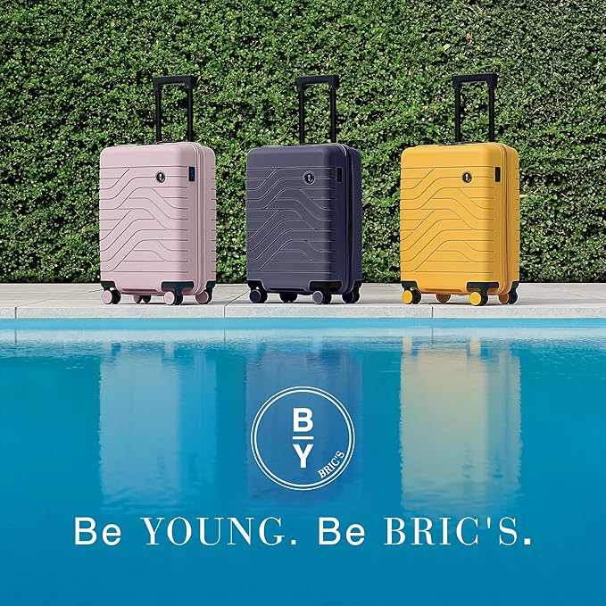 Bric's 30" Expandable Spinner Suitcase - Travel Luggage with TSA-Approved Lock and Hard Shell Exterior - B|Y Ulisse - Ocean Blue