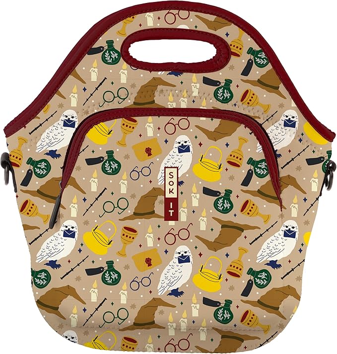Sok It LunchTote Zippered Bag Insulated Neoprene Caddy (Horcrux, X-Large 6.5 Quart Lunch Tote)