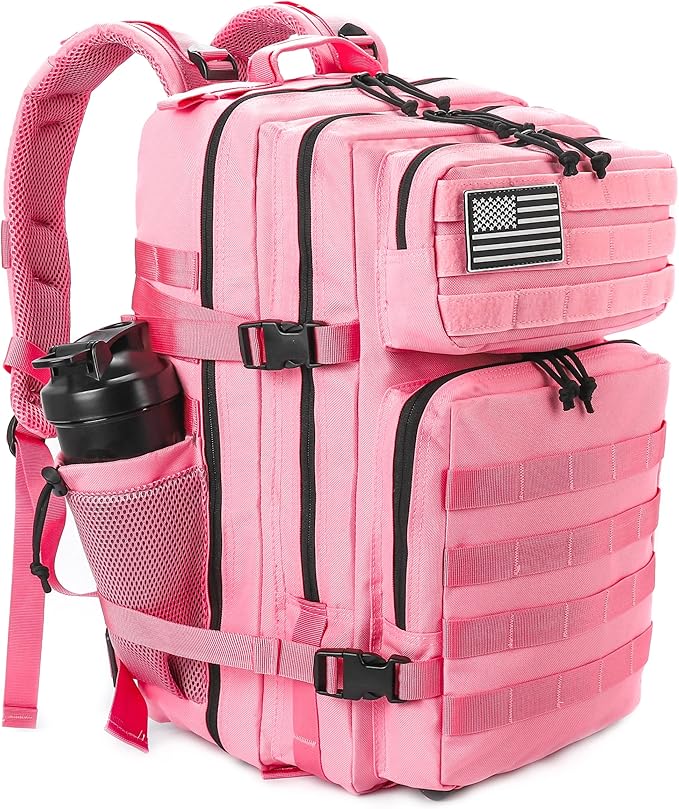 LHI Military Tactical Backpack for Men and Women 45L Army 3 Days Assault Pack Bag Large Rucksack with Molle System