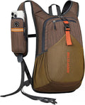 20L Small Hiking Backpack for Men Women Foldable Packable Back Pack Ultralight Hiking Daypack for Travel Camping Outdoor, Chocolate Brown