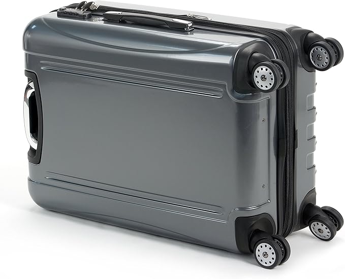 Delsey Luggage Aero 3 Piece Set (21"/25"/29") Spinner Suitcase (Platinum)