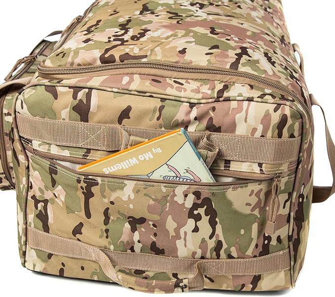 Mountain Land 120L Tactical Duffle Bag Rolling Duffle Bag with Wheels And Handle