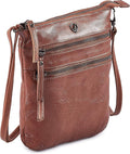 Crossbody Sling Bag for Women Small Real Leather Purse Vintage Travel Crossover Shoulder Bag Handmade