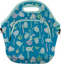 Sok It LunchTote Zippered Bag Insulated Neoprene Caddy (Turtle-y Awesome, X-Large 6.5 Quart Lunch Tote)
