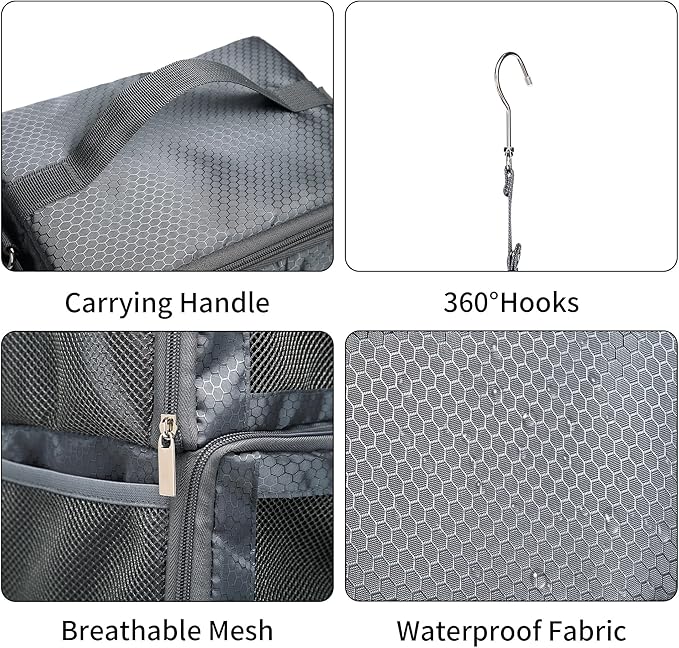 Suitcase Organizer Travel Bags Organizer for Luggage Compression Hanging Packing Cubes for Travel Carry on Closet (Bag Only)