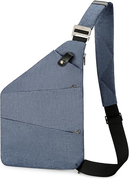 Anti Theft Crossbody Travel Bags for Women Men Cross Body Slim Sling Handbags with S Hook Antitheft