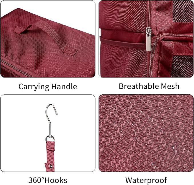 Suitcase Organizer Travel Bags Organizer for Luggage Compression Hanging Packing Cubes for Travel Carry on Closet (Bag Only)