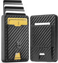 TRAVANDO Swype Slim Wallet for Men Metal RFID Blocking Mens Wallet Card Case (XL Carbon)