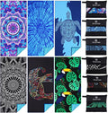 6 Pack Microfiber Thin Lightweight Beach Towel Oversized 71x32 Extra Large Sand Free Towels for Travel Swim Pool Yoga Gym Camping for Adults Women Men Beach Essentials Accessories Vacation Gift
