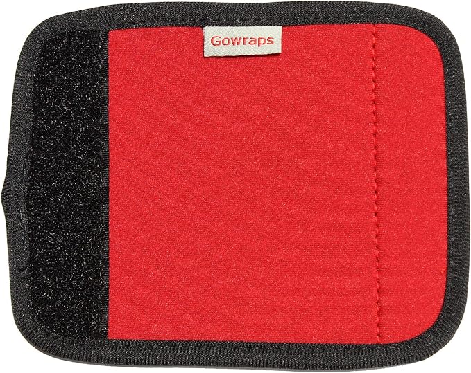 Neoprene Luggage Handle Wraps For Traveling Bright Color Luggage Tags|Handle Wraps|Handle Covers (Red)