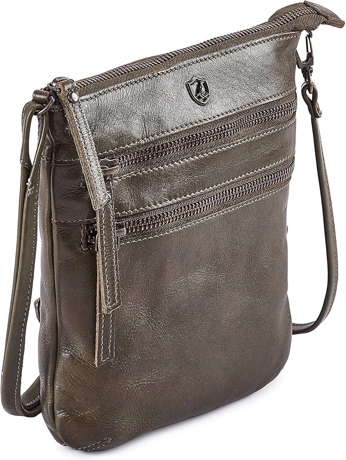 Crossbody Sling Bag for Women Small Real Leather Purse Vintage Travel Crossover Shoulder Bag Handmade