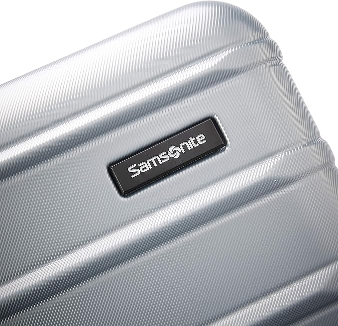 Samsonite Omni 2 Carry-On Hardside Luggage with 360° Spinner Wheels - Scratch Resistant Hardshell - TSA, Airline-Approved - Expandable Polycarbonate Shell for Lightweight Travel - Artic Silver