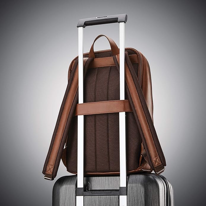 Samsonite Classic Leather Slim Backpack