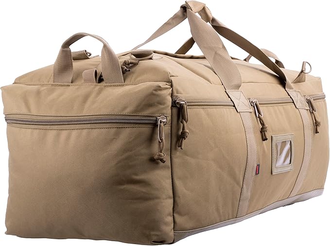 Large Military Duffle Bag Tactical Gear Load Out Bag Deployment Cargo Bag Travel Sports Equipment Duffel Luggage Bag with Backpack Straps 90L