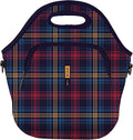Sok It LunchTote Zippered Bag Insulated Neoprene Caddy (Tartan Royale, X-Large 6.5 Quart Lunch Tote)
