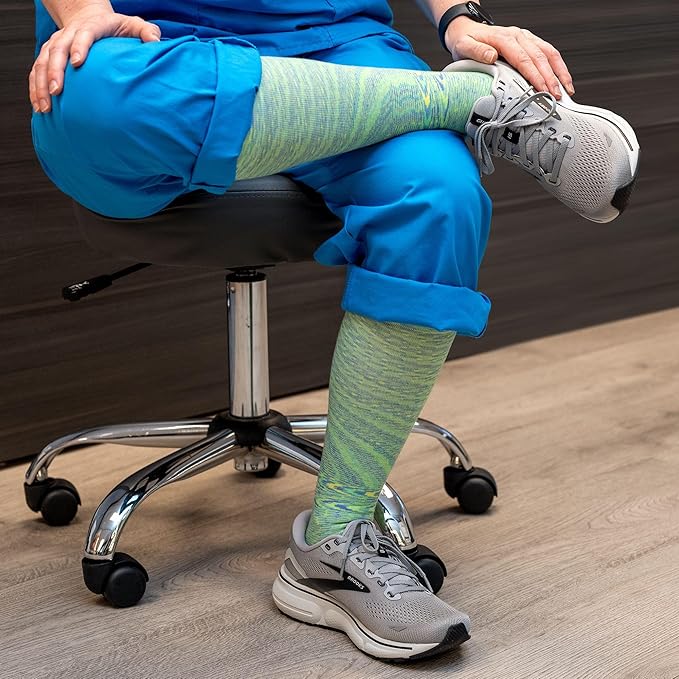 Medical Grade Compression Socks for Men & Women 15-20 mmHg by OrthoSleeve (Nebula, Small)