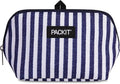 PackIt® Freezable Snack Bag, Seaside Stripe, Built with ECOFREEZE® Technology, Collapsible, Reusable, Zip Closure, Designed For Keeping Snacks Fresh On the Go
