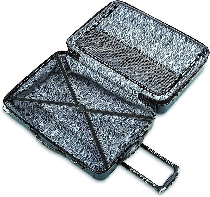 Samsonite Omni 2 28-Inch Large Checked Hardside Luggage with 360° Spinner Wheels - Scratch Resistant Hardshell - TSA Lock - Expandable Polycarbonate Shell for Lightweight Travel - Nova Teal