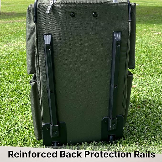 Olympia U.S.A. 29 inch Jumbo Size 8 Pockets Wheeled Rolling Duffel Bag Water Resistant Luggage Lightweight Travel Suitcase with Retractable Handle