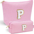 YOOLIFE Personalized Gifts for Women, Cute Travel Makeup Bag Daughter Niece Gifts Cosmetic Bag Skin Care Bag Sister Wife Friend Teacher Engagement Wedding Gifts for Women Mothers Day Thank You Gift P