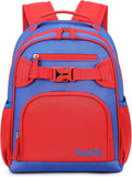 Cute Mini Toddler Backpacks for Boys 2-4 Little Kids Backpack Preschool Bookbag (Red Navy Blue)