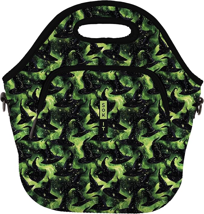Sok It LunchTote Zippered Bag Insulated Neoprene Caddy (Born to Fly, X-Large 6.5 Quart Lunch Tote)