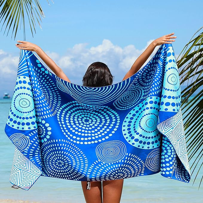 Elite Trend Quick Dry Towel Extra Large 78x35 Inch - Microfiber Beach Towel - Perfect for Beach, Travel, Swimming, Pool, Yoga, Hiking, Camping - Lightweight, Fast Drying, Compact for Adults (Zero)