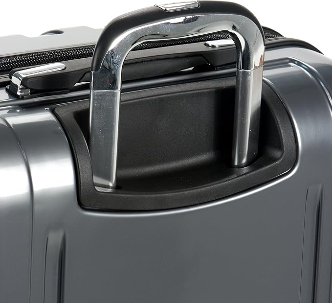 Delsey Luggage Aero 3 Piece Set (21"/25"/29") Spinner Suitcase (Platinum)