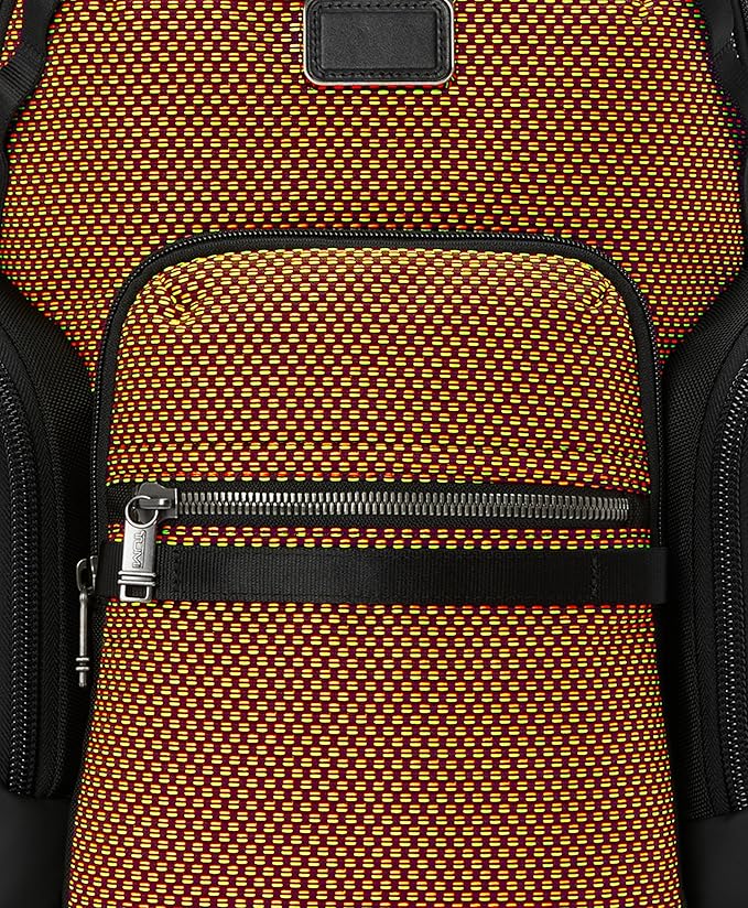 TUMI - Alpha Bravo Navigation Backpack - Everyday Travel Backpack - Fits Up to 15" Laptop - 16.0" X 14.0" X 7.3" - Red/Lime Chameleon