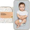 KeaBabies Portable Diaper Changing Pad, Easy Wipe Clean - Foldable Waterproof Baby Changing Mat for Diaper Bag, Compact, Lightweight, 25x13 Baby Changer Travel Essential, Machine Washable (Prairie)
