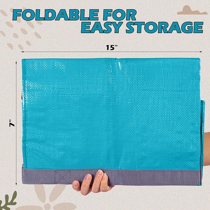 8 Pack Extra Large Moving Bags Heavy Duty Packing Bags with Extra Long Handles and Zippers Storage Totes for College Students Room Dorm Essentials Packing Supplies(Blue)