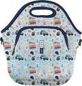 Sok It LunchTote Zippered Bag Insulated Neoprene Caddy (Fast Talker, X-Large 6.5 Quart Lunch Tote)