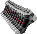 PAPLUS Ankle Compression Sock for Men and Women 2/4/6 Pairs, Low Cut Compression Running Sock with Ankle Support