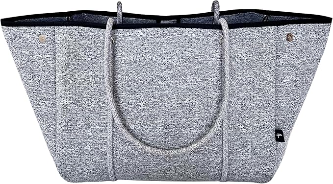 Pole Tribe Neoprene Tote - Large Beach, Gym, Travel Bag & Wallet, Water-Resistant, Durable, Lightweight, Sailor Rope Design