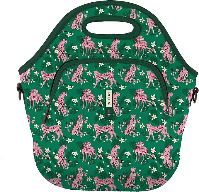 Sok It LunchTote Zippered Bag Insulated Neoprene Caddy (Paradise Prowl, X-Large 6.5 Quart Lunch Tote)