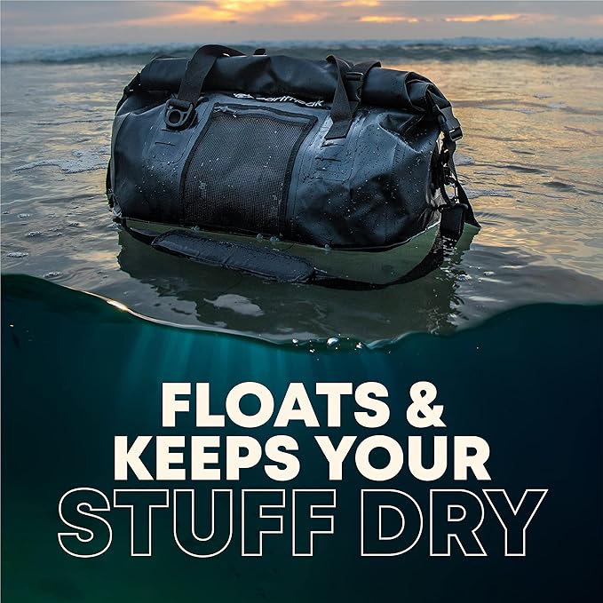 Earth Pak Waterproof Duffel Bag - Heavy Duty Motorcycle Dry Bag with Large Storage Space Perfect for Traveling, Camping, Kayaking, Fishing & Canoeing Bag 50L/70L/90L/120L Sizes