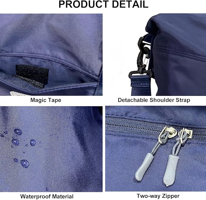 Travel Duffle Bag, Waterproof Sport Tote Gym Bag for Women Men, Overnight Weekender Carry On Bag with Wet Pocket