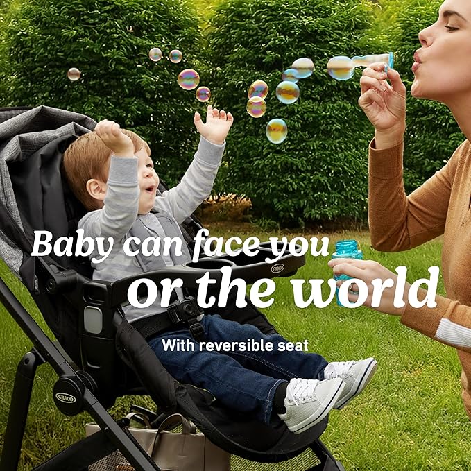 Graco Modes Pramette Travel System, 3-in1 Modular Carseat Stroller Combo, Infant Car Seat Carrier to Toddler Stroller, Includes the SnugRide Car Seat, Redmond