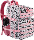 LHI Military Tactical Backpack for Men and Women 45L Army 3 Days Assault Pack Bag Large Rucksack with Molle System - Pink Leopard