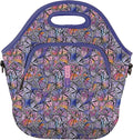 Sok It LunchTote Zippered Bag Insulated Neoprene Caddy (Butterfly Galaxy, X-Large 6.5 Quart Lunch Tote)
