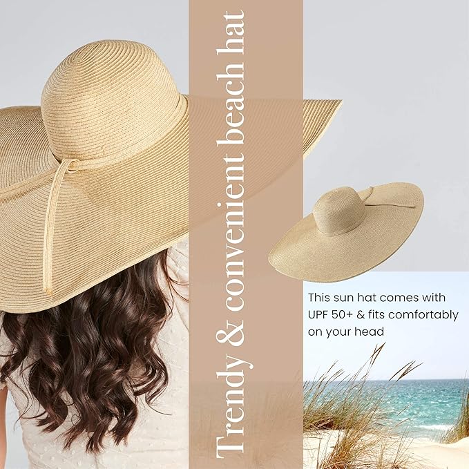 San Diego Hat Company Women's Ultrabraid X-Large Brim Hat, Adjustable Sun Hat with UPF 50+
